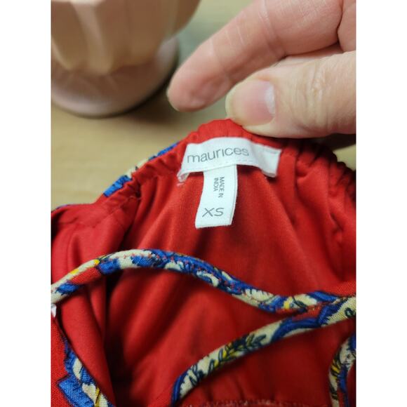Maurices Red-tiered Sundress, Sz XS - Picture 5 of 5